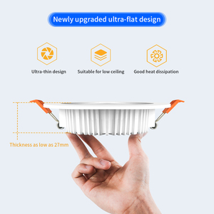 Gledopto 2026, <span class=keywords><strong>Downlight</strong></span> <span class=keywords><strong>LED</strong></span> RGB+CCT ZigBee PRO Ultra-plano de 6W, 120 °   Lámpara de Techo Empotrada Beam, Compatible con Alexa y SmartThings - Product Image 6