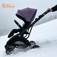 Poussette de luxe pour bébé, pliable, portable, multifonctionnelle 3 en 1, poussette pour nouveau-né pour l'extérieur