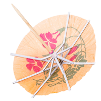 Parasols décoratifs jetables en bois pour cocktails et apéritifs