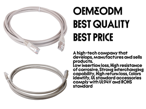 Connecteur <span class=keywords><strong>RJ45</strong></span> en <span class=keywords><strong>fibre</strong></span> de cuivre non blindé UTP de meilleure qualité Cordon de raccordement optique OEM ODM Câbles de communication Cat6 - Product Image 5