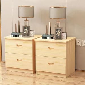 Solid Wood Cabinet Storage Cabinet Solid Wood Floor Cabinet Double-pumping Simple Storage Cabinet Paint-free Assembly - Product Image 1
