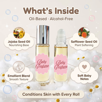 Parfum Roll-on Personnalisé pour Femme 15ml, Huile Aromatique Fruitée Fraise Framboise Vanille, Texture Légère, Notes Délicates