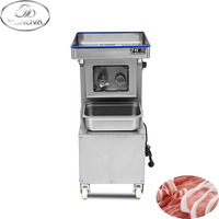 Trancheuse à viande commerciale de qualité alimentaire pour boucheries et usines de transformation, lame amovible de 3 mm, 5 mm, 6 mm