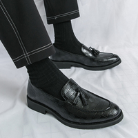 2026 Neues Design Komfortable Modische Slipper Hochwertige Slip-on PU-Leder Oxfords Anzugschuhe für Herren für Partys
