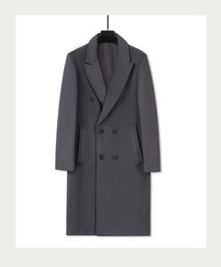 Модное длинное пальто из полиэстера на осень и зиму 50 из шерсти для мужчин - Product Image 2