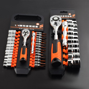 PROBON Kunci Pas Soket Ratchet, Alat Perbaikan Otomatis 12 Buah, Kunci Pas Hex Luar Multifungsi - Product Image 3