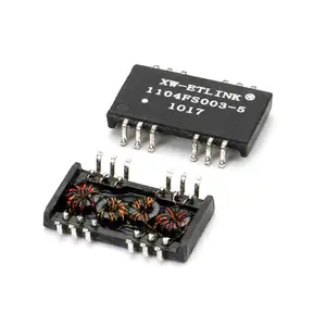 24 Pin dengan Transformer Lan Magnetik SMD 10G Base-t dengan Poe Lan Transformer Listrik Transformer Lan Ethernet