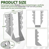 Support de poutre en acier galvanisé pour poutres en bois, supports de poutre en acier inoxydable sur mesure et connecteurs métalliques pour bois