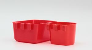 새로운 플라스틱 케이지 사육 장비 메추라기 피더 두꺼운 비둘기 피드 트로프 사랑 새 교수형 사각 피더 야외 조류 피더 - Product Image 6