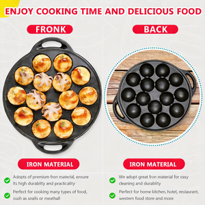 Macchina Commerciale per Takoyaki a 15 Fori - <span class=keywords><strong>Ghisa</strong></span> Resistente, Ecologica, Campioni Gratuiti e Consegna Rapida - Product Image 6