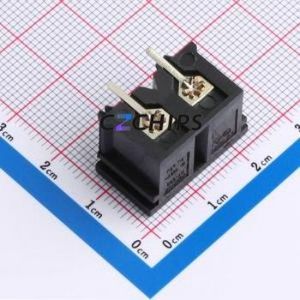 RT-C08-F2-BH AC Power Connector Bent Lead Through Hole Connector IEC 320-C8 1 2 Right Angle Insert - Product Image 2