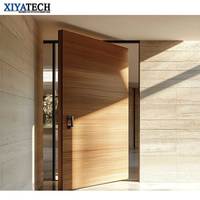 XIYATECH Meilleure qualité Grande entrée avant moderne Pivot en bois MDF étanche pour maison Meilleure qualité Entrée principale Extérieur Grand