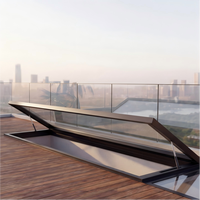 Puits de lumière sur mesure en aluminium pour véranda de villa, éclairage professionnel avec portes et fenêtres en PVC et verre acrylique, utilisation électrique