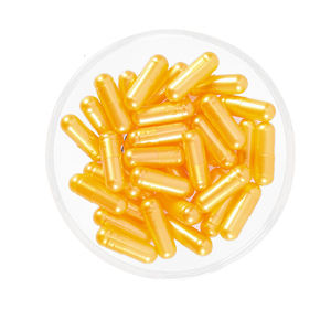 00 #0 # Pullulan kapsul kosong mutiara warna emas ukuran 0 00 kapsul Halal Vegetarian kosong keras - Product Image 2