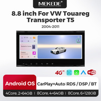 Navifly 4G WIFI Car-Play Autoradio FM Écran tactile Lecteur multimédia de voiture DVR 8 cœurs 4G pour VW Touareg Transporter T5 2004-2011