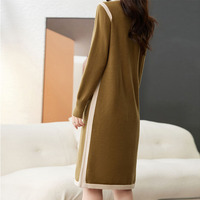 Nouvelle Arrivée Robe Pull Femme Col Rond Manches Longues Ceinture Élégante Super Douce Haute Qualité
