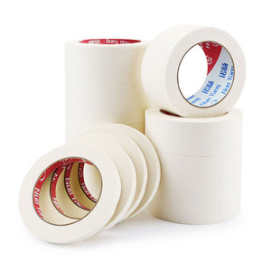 Cinta de Papel Crepé Acrílica Personalizada de una Cara, Resistente a los Rayos UV y a la Temperatura, Blanca y Beige, para Pintar en el Hogar - Product Image 4