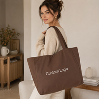 Sacs fourre-tout surdimensionnés avec logo personnalisé, en toile de coton, réutilisables, durables, grands sacs de courses, sacs sportifs pour le yoga et le pilates