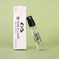 Boîte d'emballage en papier kraft avec porte-cartes pliable pour échantillons de parfum personnalisés avec logo, 1 ml, 2 ml, 3 ml, 5 ml, 10 ml