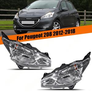 Ensemble de <span class=keywords><strong>phares</strong></span> halogènes <span class=keywords><strong>avant</strong></span> et feux de jour pour <span class=keywords><strong>Peugeot</strong></span> <span class=keywords><strong>208</strong></span> 2012-2018, pièces détachées auto - Product Image 1