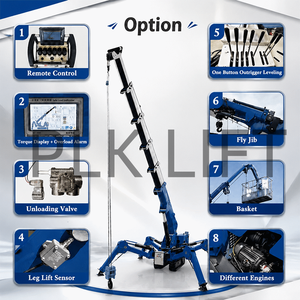 Grue araignée PLK standard, grue à flèche télescopique hydraulique, <span class=keywords><strong>robot</strong></span> <span class=keywords><strong>de</strong></span> levage compact sur chenilles télécommandé à vendre - Product Image 1