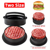 Prensa para Hamburguesas Antiadherente, Molde Redondo para Hamburguesas Rellenas, para Hamburguesas de Res y Pollo