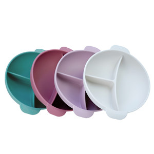 Ensemble d'alimentation pour bébé avec cuillère, fourchette, bol à ventouse et assiette ronde pour l'apprentissage des repas des enfants de 1 à 2 ans - Product Image 2