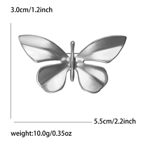 Broche de Mariposa Elegante, Broche de Insecto de Aleación Chapado en Oro Personalizado de Lujo, Regalo para Fiestas - Product Image 5