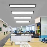 Plafonnier led rectangulaire au design moderne, éclairage d'intérieur, luminaire de plafond, tube linéaire ultra lumineux, idéal pour un bureau ou une salle de classe, 60x20x6cm, 85/265v