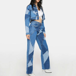 Conjunto Deportivo de 2 Piezas para Mujer, de Alta Calidad, a la Moda, en Tela Vaquera Transpirable, con Logotipo Personalizado Impreso, Servicio OEM - Product Image 4