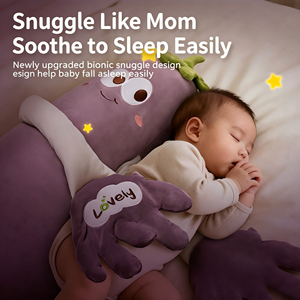 Coussin de sommeil apaisant pour bébé, personnalisé et en stock, en coton PP et polyester, avec fonction anti-sursaut et toucher doux - Product Image 2