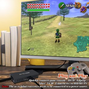 <span class=keywords><strong>Adaptador</strong></span> Convertidor de Alta Calidad de RCA AV <span class=keywords><strong>a</strong></span> HDTV HD y <span class=keywords><strong>Adaptador</strong></span> de AV <span class=keywords><strong>a</strong></span> <span class=keywords><strong>HDMI</strong></span> Compatible con 1080P, Convertidor <span class=keywords><strong>HDMI</strong></span> <span class=keywords><strong>a</strong></span> RCA para Proyector - Product Image 5