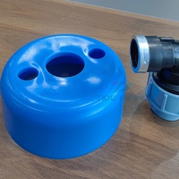 Bouchon d'extrémité bleu en PP pour raccord de soudure de chemin de câbles, pour le scellement et la protection des coudes/vannes en PP, des écrans de puits et des tuyaux d'eau