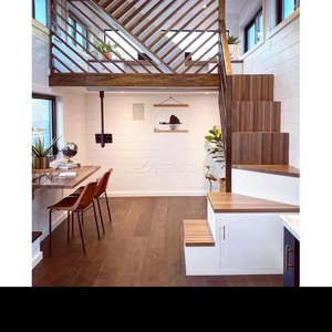 Maison modulaire préfabriquée standard Au/eu/USA sur roues avec <span class=keywords><strong>remorque</strong></span> - Product Image 3