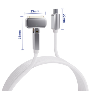 <span class=keywords><strong>Cable</strong></span> trenzado Mag 3 a 140W con cabezal giratorio de 180 grados, interfaz magnética, <span class=keywords><strong>Cable</strong></span> de 2M para <span class=keywords><strong>Mac</strong></span> <span class=keywords><strong>Book</strong></span> - Product Image 5