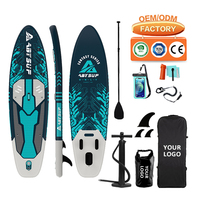 Planche de paddle gonflable (SUP) personnalisée avec logo, procédé de thermosoudage, pour sports nautiques en plein air
