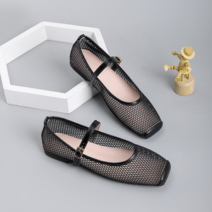 <span class=keywords><strong>2026</strong></span> נעלי נשים אופנתיות נושמות, נעלי בלרינה שטוחות, נוחות ויומיומיות, נעלי קיץ בסגנון מרי ג'יין, נעלי רשת שטוחות לנשים - Product Image 4