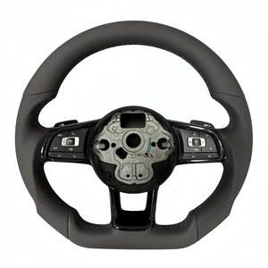 Volant <span class=keywords><strong>de</strong></span> voiture en cuir personnalisé en stock pour Volkswagen Golf 6 MK6 GTD GTI R Scirocco Polo - Product Image 1