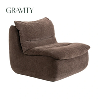 Nouveau style 2026 – Fauteuil de sol moderne ultra-doux et compressible, détachable, pour appartement, canapé individuel en boîte pour salon – Vente en gros OEM