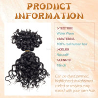 Cheveux de tressage humains d'usine Tressage de cheveux en vrac Boho 12-26 pouces Paquets de cheveux humains de vague d'eau pour tresses Boho