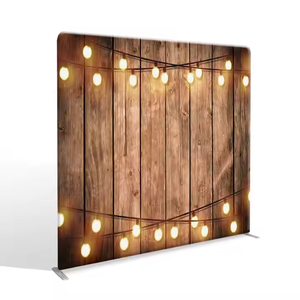 Tùy chỉnh căng thẳng vải Photo Booth Backdrop đứng biểu ngữ triển lãm thương mại thiết bị với khung nhôm-gối trường hợp Backdrop hiển thị - Product Image 2