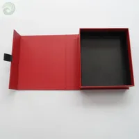 Les boîtes pliantes en carton de papier de luxe imprimées sur mesure conçoivent votre emballage de logo boîte cadeau magnétique noire