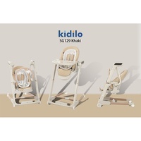Chaise de croissance multifonctionnelle Kidilo Table à manger et chaise pliables pour bébé à usage domestique en plastique durable