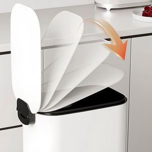 <span class=keywords><strong>Cubo</strong></span> <span class=keywords><strong>de</strong></span> <span class=keywords><strong>basura</strong></span> <span class=keywords><strong>de</strong></span> baño pequeño <span class=keywords><strong>de</strong></span> diseño delgado <span class=keywords><strong>con</strong></span> tapa y <span class=keywords><strong>pedal</strong></span> para el hogar y la Oficina - Product Image 4