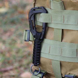 Nuevo diseño Paracord Lanyard Outdoor 550 Paracord Survival Llavero con mosquetón de plástico - Product Image 6