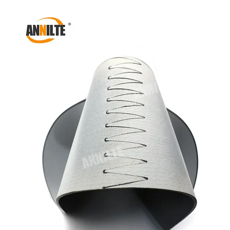 Annilt-Cinta transportadora Industrial de PVC, color negro mate, 3mm