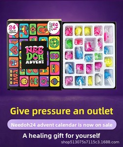 Calendrier de l'Avent Anti-Stress 2026 avec Jouets à Presser et Design à Trous - Product Image 1