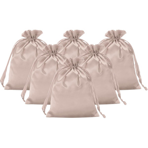 High Quality Custom Print Logo Reusable Travel Portable Candy Color Silk Cloth Jewelry Dust Satin Drawstring Pouch <b>Bag</b> - Product Image 1