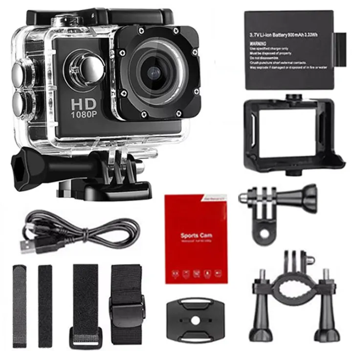 New Arrived Sports Camera Hd 1080p Motorcycle Slow Motion Video Full Hd Wifi Action Camera