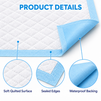 Draps absorbants pour chiens, directement de l'usine, avec surface Dry-Touch, noyau en pâte de cellulose SAP et support imperméable, pour usage en canil et en voiture